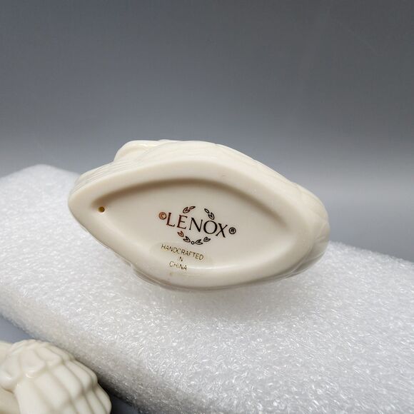 Lenox Swan Figurine Place Card Holder / Cake Topper Figure Gold Trim Vintage 2 - Picture 11 of 12